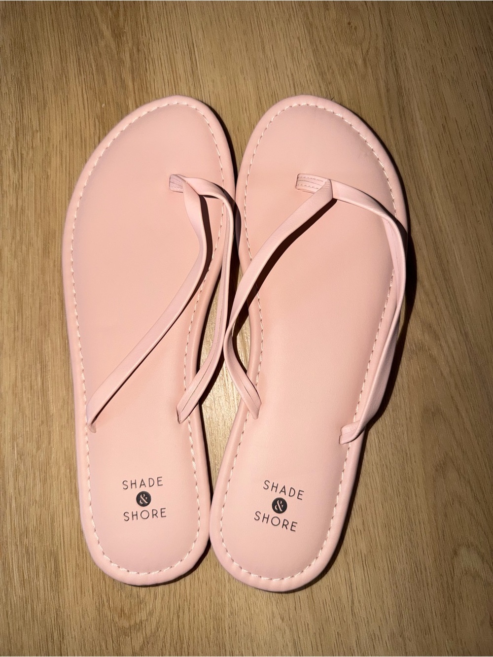 Shade & Shore Women's Pink Flip Flops Size 8 NWOT